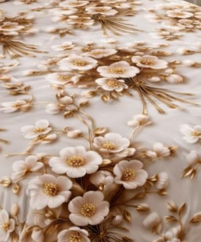Image of RUMPS 380 TC Premium Heavy Cotton 7D Print Fast Colour Feel Elastic Fitted Floral Bedsheet King Size with 2 Pillow Covers || (new Pink, Fitted Queen-60x78)