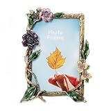 Información del producto: este marco de fotos de metal es perfecto para sostener una foto de 10 x 15 cm. Tamaño del marco exterior: 14,5 x 20 cm. Peso: 0,36 kg.