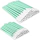 CONJURAIDE 100 Stück Reinigungsstäbchen, Sterile Wattestäbchen Reinigungstupfer Wattestäbchen Lang Stäbchen Schwammpinsel Abfluss Sticks für Kamera Linsen Tastatur Reinigung