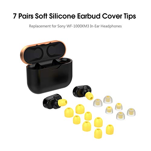 Andoer 7 pares de pontas de capa de fone de ouvido de silicone macio Capas de fone de ouvido de repo