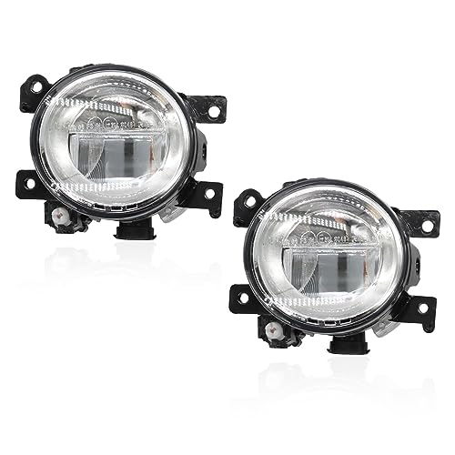 Pair Fog Lights Compatible with Q50 QX50 Q60 QX60 Q70L QX80 2014-2018 Left & Right Side Front Bumper Daytime Running Lamps 261554GA0A 261554GA0B IN2593108 IN2592108