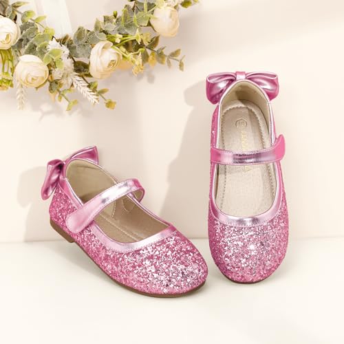 Image of PANDANINJIA Toddler Dress Shoes Flower Girls Ballet Flats