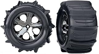 Traxxas 3689 Stampede Paddle Tires and Wheels Pre-Glued and Mounted (Pair)