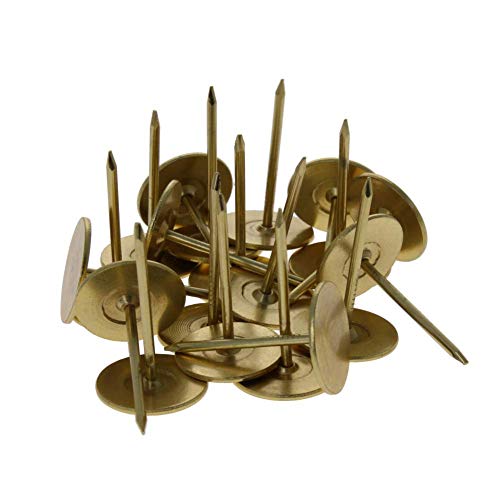 MroMax - Set di 40 chiodi per tappezzeria, 19 mm x 30 mm, per mobili e divani, testiere