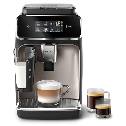 Philips 2300 Series Bean to Cup Coffee Machine - 4 Beverages, LatteGo Milk Frother, Fastest-to-Clean, 40% Quieter, Ceramic Grinder, Fully Automatic Espresso & Cappuccino maker – EP2336/40