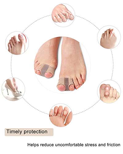 bunion toe separators for overlapping toes women men gel toe spacers bunion corrector with 2 loops for feet hammer toe straightener2pc