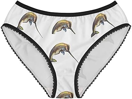 SpreadPassion Narwhal Panties, Narwhal Underwear, Briefs, Cotton Briefs, Funny Underwear, Panties For Women