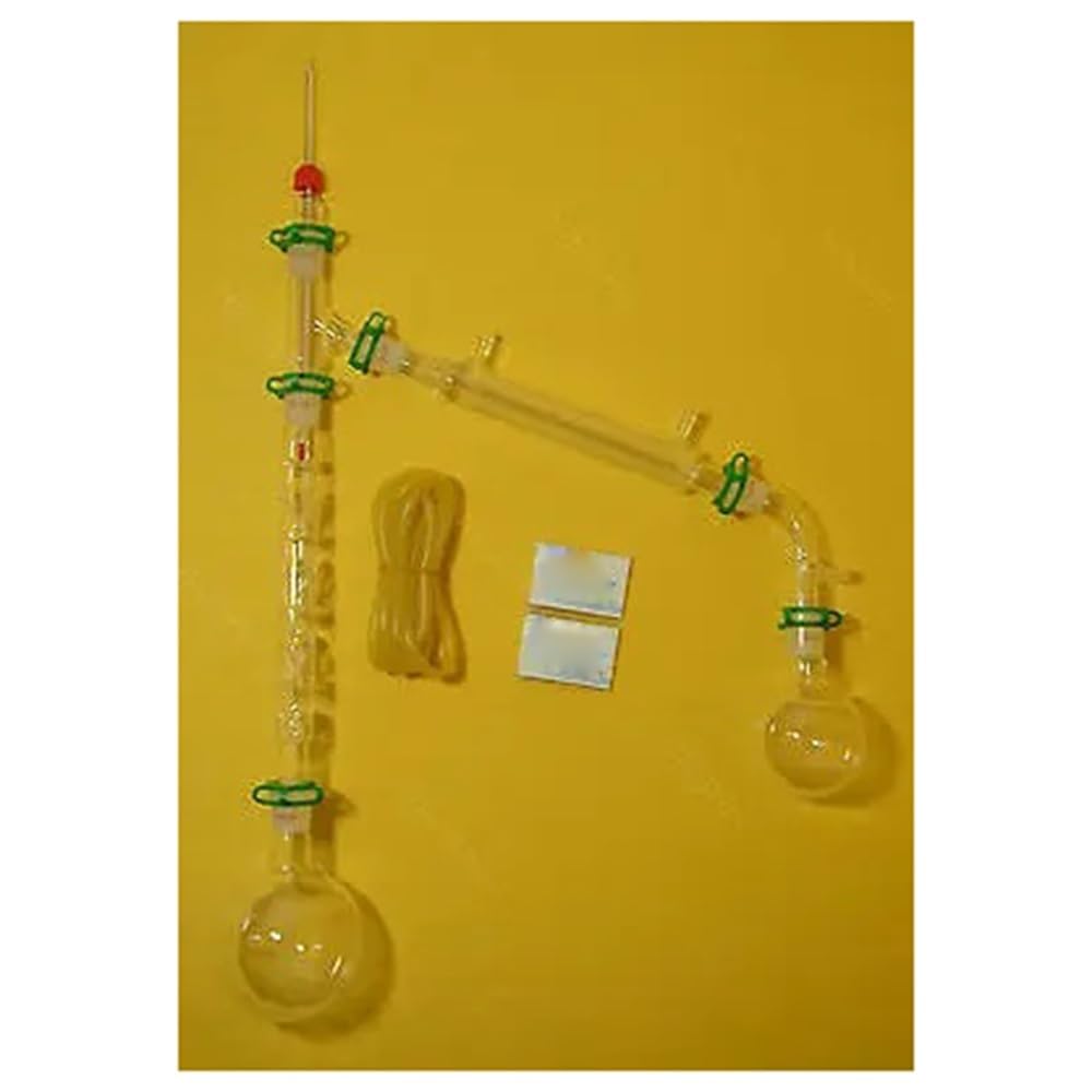 Zestaw szkła laboratoryjnego 24/29 500 ml z urządzeniem do destylacji z kolumną