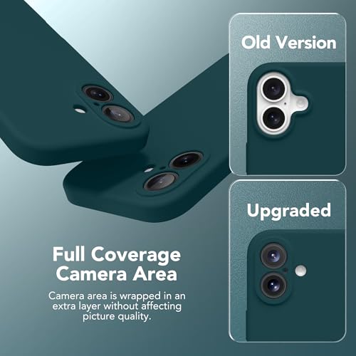 Image of Magnetic for iPhone 16 Plus Case, Compatible with MagSafe, [Full Camera Protection][Screen Protector] Silicone Shockproof Protective Phone Case for iPhone 16 Plus 6.7 inch, Deep Blue