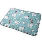 ❥Bodenmatte Diese Art von Bodenmatte besteht aus 100 % Polyesterfaser (Polyester), Flanellstoff, Unterseite aus Vliesstoff, gepunktetem Kunststoff, und das dickere, weiche Material sorgt dafür, dass Sie sich wohler und bequemer fühlen.