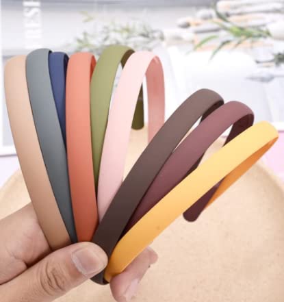 PIA CREATIONSFashion Plastic Elastic Hair Bands Wavy Hair Comb Black Brown Headband Teeth Comb Shine Hairband Hoop Matte Hairbands Hair Accessory For Girls, Women Lady (Set Of 12 IN 2 STYLE)