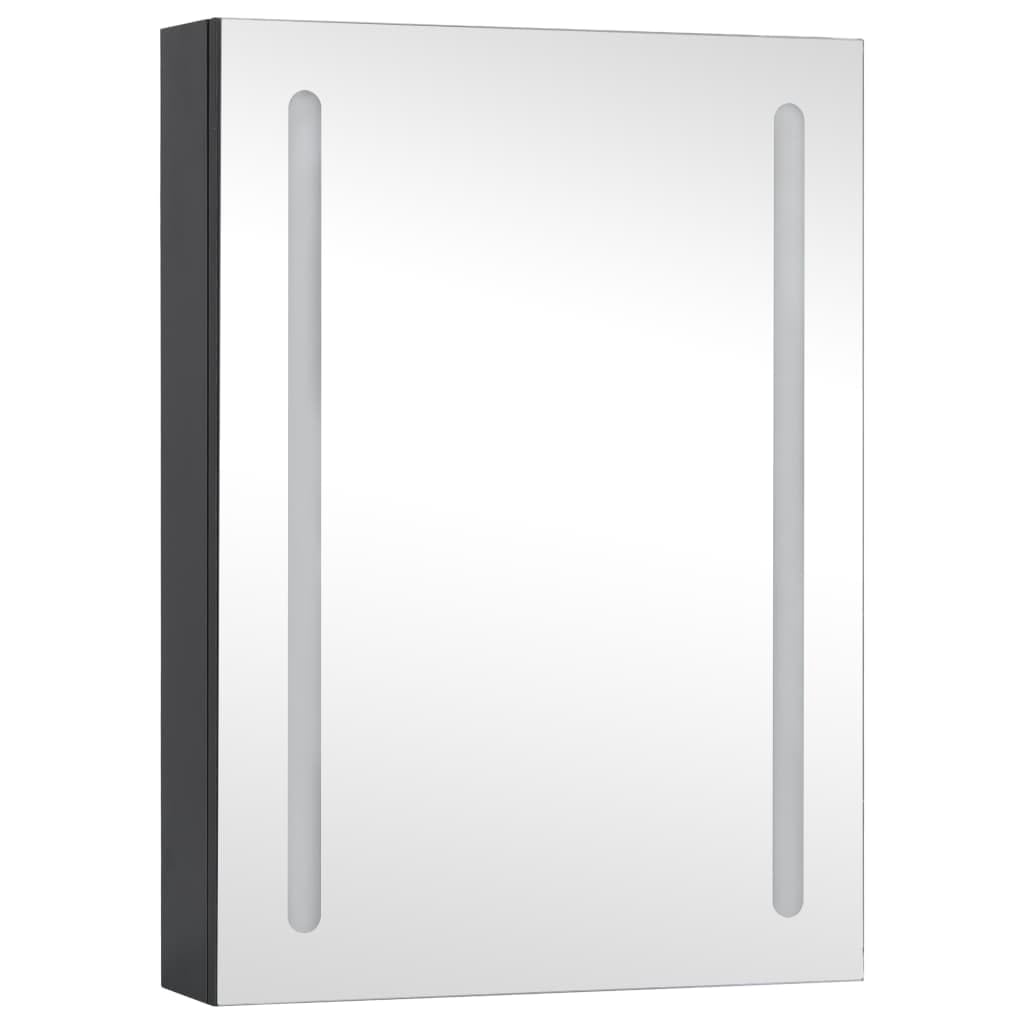Generic Szafka łazienkowa z Lustrem LED, Szafka Pod toaletkę z Paskami świetlnymi LED, Złącze USB, Długotrwałe Użytkowanie, Podwójne Energooszczędne światło, 3 Półki na Przybory