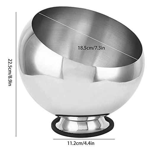 MUNEFE Saucenschüssel aus Edelstahl, Zuckerdosen mit Sockel, Gewürzschüssel, schräge Schüssel für die Küche und das Wohnzimmer (Large Size) 3 MUNEFE Saucenschüssel aus Edelstahl, Zuckerdosen mit Sockel, Gewürzschüssel, schräge Schüssel für die Küche und das Wohnzimmer (Large Size)