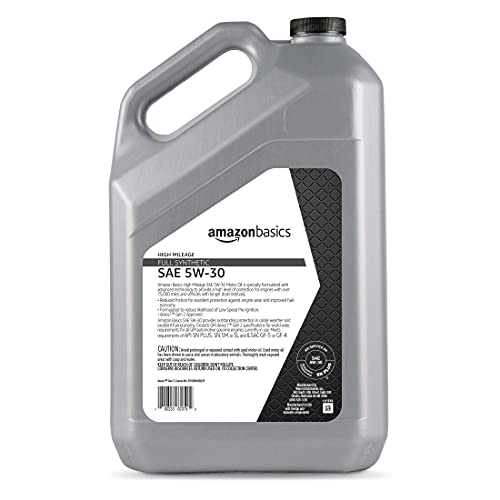 Amazon Basics High Mileage Motor Oil - Full Synthetic - 5W-30 - 5 Quart - Image 3
