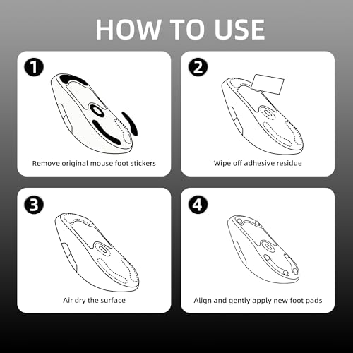 OHY XVX 120 PCS Mouse Skates