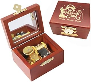 Youtang Music box Carved Wood Musical Box Wind Up Gold Mechanism Mucial Gift for Christmas,Birthday,Valentine's Day