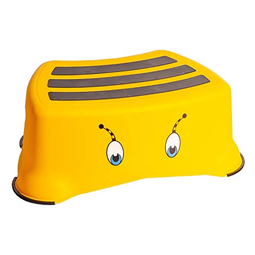 My Little Step - Abejorro Taburete Infantil Antideslizante - Paso de Aprendizaje para niños, Ideal para Que los más pequeños lleguen al Inodoro y al Lavabo.