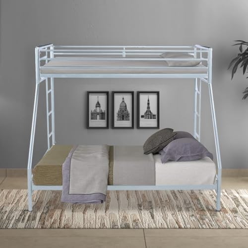 Image of Twin Over Twin Metal Bunk Bed |Bunk Bed Without Storage for Kids | Double Decker Bed for Kids Room Furniture |Metal Bunker Bed (Mattress Not Included)