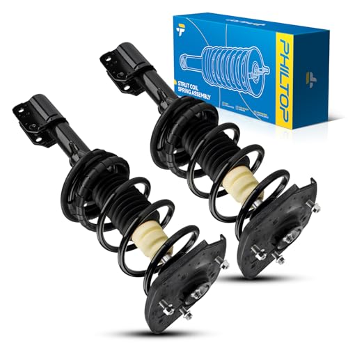 Image of PHILTOP Rear Complete Struts Shock Absorber Compatible with 1998-2002 Intrigue, Struts with Coil Spring Assemblies #OE 171671L / 171671R, 2 Packs