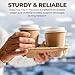 4 Cup Holders Drink Carrier 8-32 oz | 25 Cup Holder Tray Drink Carrier for Delivery Drinks Hot and Cold Beverages – To Go Disposable Compostable Pulp Fiber Restaurant Supplies, Coffee Shops, Uber Eats