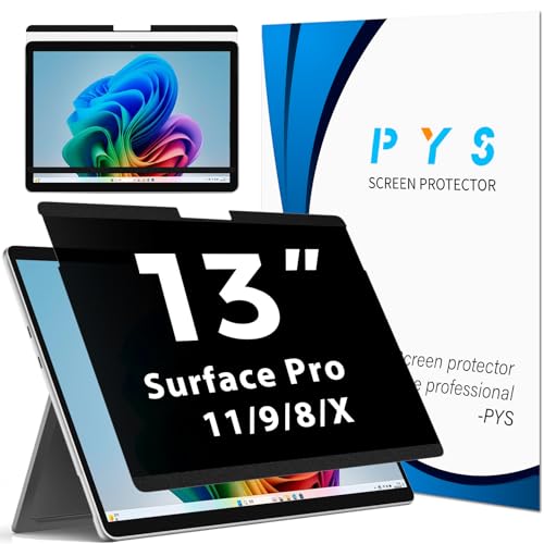 PYS Tela magnética de privacidade para Surface Pro 11 33.0 cm 2024 - Fácil instalação e remoção, resistente a arranhões, protetor antirreflexo compatível com Microsoft Surface Pro 10/9/8/X