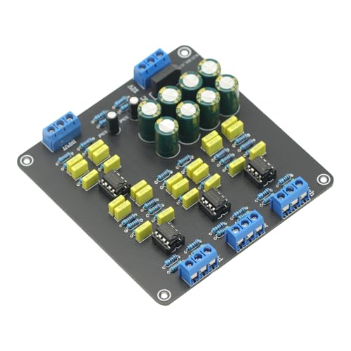 AC 12V NE5532 Dual-Channel 2.0 Stereo High/Mid/Bass 3-Way Speaker Electronic Crossover Filter 328hz-3288hz