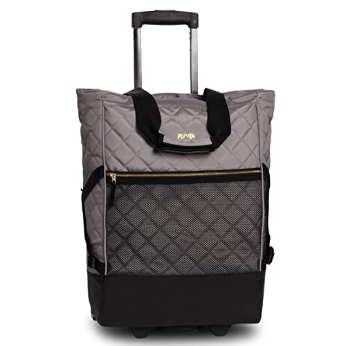 Punta Wheel Classy Einkaufstrolley Einkaufsroller Einkaufswagen Shooping Trolley 10422, Farbe:Zement