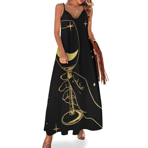 Robe maxi de plage sans manches au tissu respirant et coupe fluide