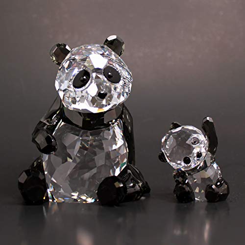 SWAROVSKI 5063690 Clear & Black Crystal Panda Mother with Baby