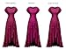 BeryLove Women Sequin Formal Party Dresses Flutter Short Sleeve Wedding Guest Cocktail Long Evening Dress S007 Rose XS