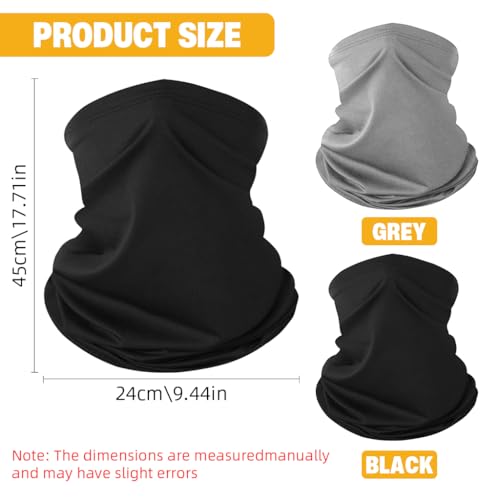 Image of Proberos 2 Pcs Riding Neck Gaiter Face Mask Windproof UV Protection Face Mask Neck Gaiter Bike Running Outfoot Breathable Quick Dry Fashion Sport Gaiters Bandana for Men Women
