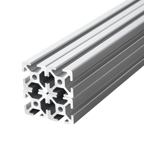 IXGNIJ 2525 T Slot Aluminum Extrusion (1 Inchx1 Inch) for 3D Printer Parts and CNC DIY Silver 700mmX4