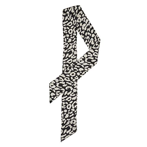 Allegra K Leopard Animal Print Pattern Skinny Scarf Long Neck Scarves Headband for Women