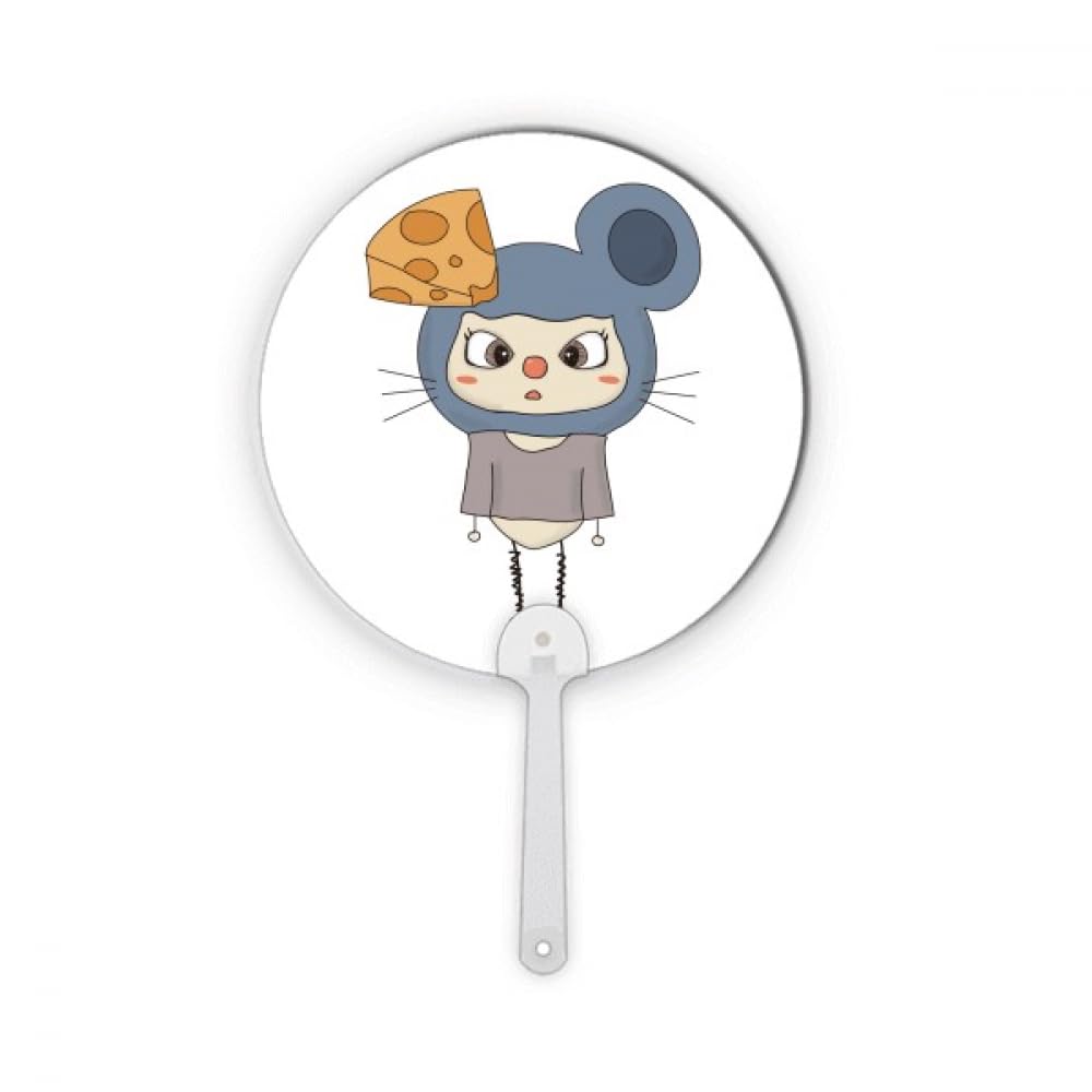 Souris nature fromage gris en plastique rond pour decorations et artisanat portable