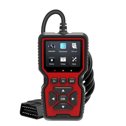 FJLKGDSP Escáner OBD2 OBDII V519 con Pantalla a Color, multilingüe e Impresora. Dispositivo de diagnóstico