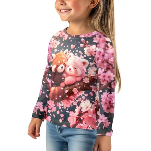 Image of WELLFLYHOM Long Sleeve T-Shirt for Boys Girls 3-16 Years Old Tee Tops Crewneck Pullover Shirts Fall Outfits