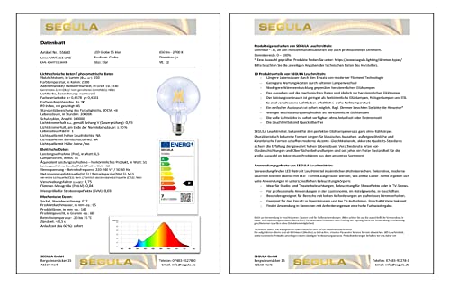 Ampoule LED Globe 95 E27 Segula pour éclairage de salon chaleureux - 3