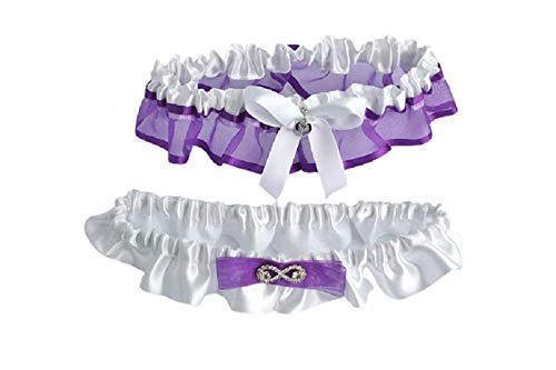 purple garter set
