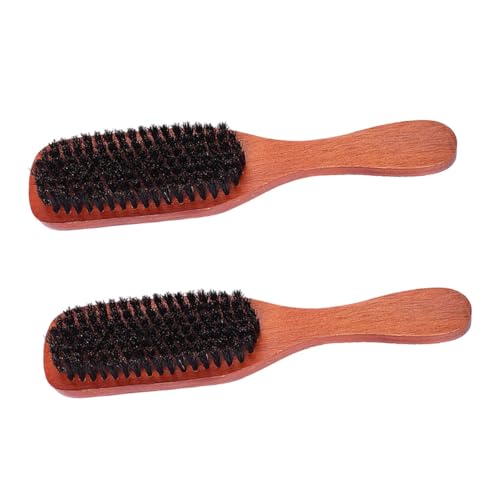 FRCOLOR 2pièces Brosse à Cheveux à Poils Souples Bois Peigne à Crêper Pour Massage Chevelu Lot Pour Usage Domestique Ou Voyage