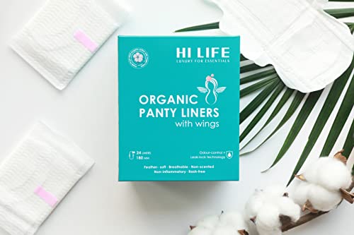 Hi Life Organic Panty Liners | Daily Liners Super-Soft and Unique With Wings for Protection Against Leakage, Rashes & Discharge, Designed for Daily Use | Panty Liners | Cotton... - Image 5