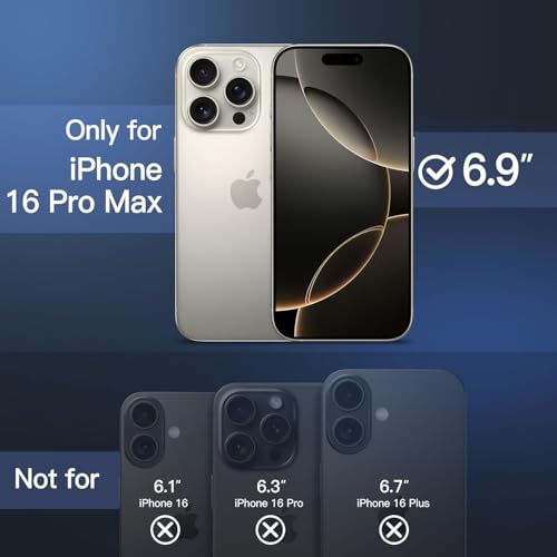 Image of DIZORO Compatible iPhone 16 Pro Max Case,Compatible with MagSafe, Military-Grade Drop Protection & Hard PC Back Cover Slim Transparent Anti-Scratch Shockproof Phone Case - Natural Titanium