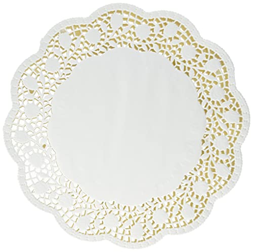 Papstar 18270 - Sottotorta Rotondo In Carta, Ø 30 Cm, 250 Pezzi, Colore: Bianco