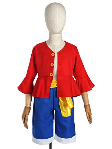 CoolChange Disfraz para niños de Monkey D. Luffy después del Salto Temporal | Chaqueta, Pantalones...