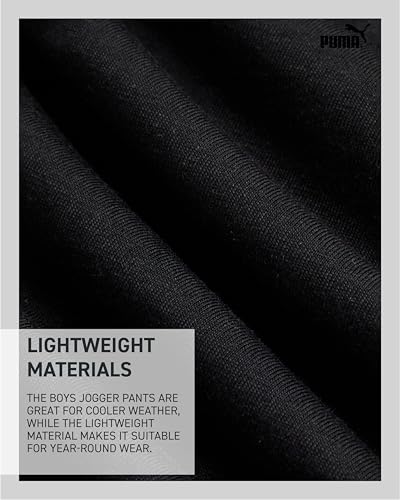 PUMA Toddler Boys Joggers Set - 2 Piece Short Sleeve TShirts and Active Fleece Joggers for Boys Athletic Set (18M-5T)4