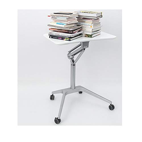 JSEIAJB Multimedia Mobile Lifting Computer Table Lecture Table Standing Training Table Desk Work Desk Notebook Table — view 4