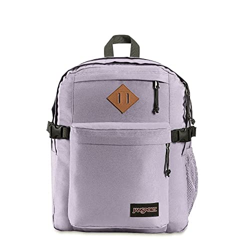 Image of JanSport Main Campus Backpack - Travel or Work backpack w 15-Inch Laptop Sleeve and Dual Water Bottle Pockets, Pastel Lilac