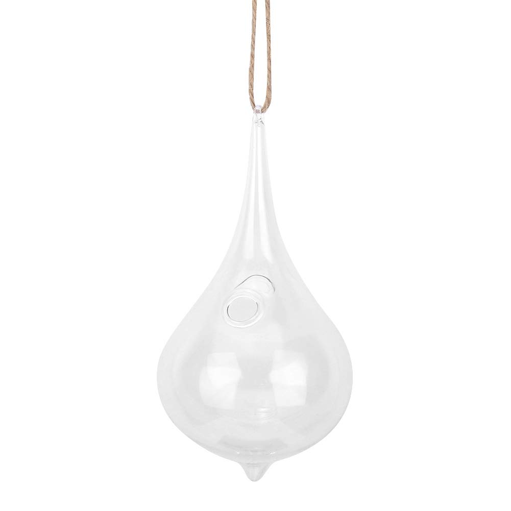 AONYAYBM Macetas Colgantes para Plantas de Interior, Macetero Colgante de Cristal, Decoración Colgante, Terrario Colgante con Cuerda de Lágrima para Plantas de Aire, Maceteros Suculentos para el Hogar