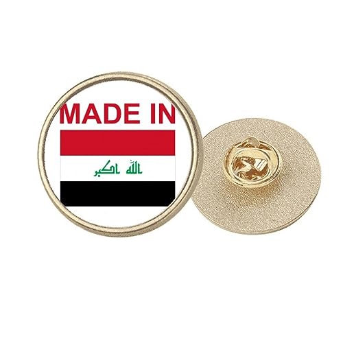 Broche ronde en métal doré Country Love M bijou de veste et accessoire de mode pour femme
