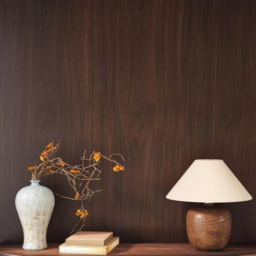 Image of Self-Adhesive Vinyl Flooring & Walls Covering, Waterproof, Removable Oil-Resistant Floor Sticker,Peel Stick Wallpaper for Kitchen Living Room Floor Stickers (Chestnut, 60 x 500 cm)