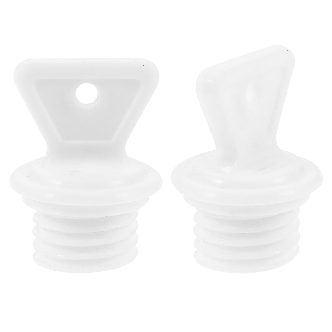 2 pcs Hot Water Bottle Stopper, Anti-Leak Replacement Rubber Bed Bottle Stopper White Rubber Cup Plug for Sealing Hot Bags Diameter 45 mm